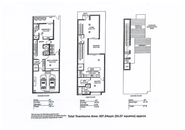 Floorplan of Homely townhouse listing, 215 Halifax Street, Adelaide SA 5000