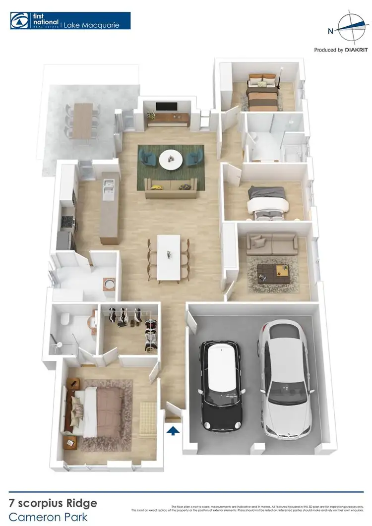 Floorplan of Homely house listing, 7 Scorpius Ridge, Cameron Park NSW 2285