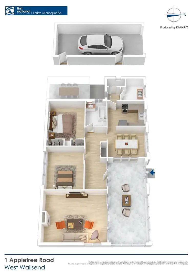 Floorplan of Homely house listing, 1 Appletree Road, West Wallsend NSW 2286