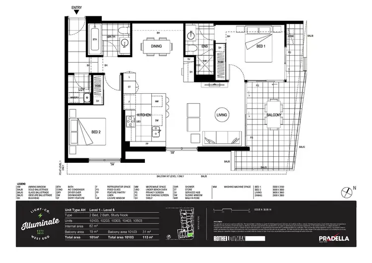Floorplan of Homely apartment listing, 10203/321 Montague Road, West End QLD 4101