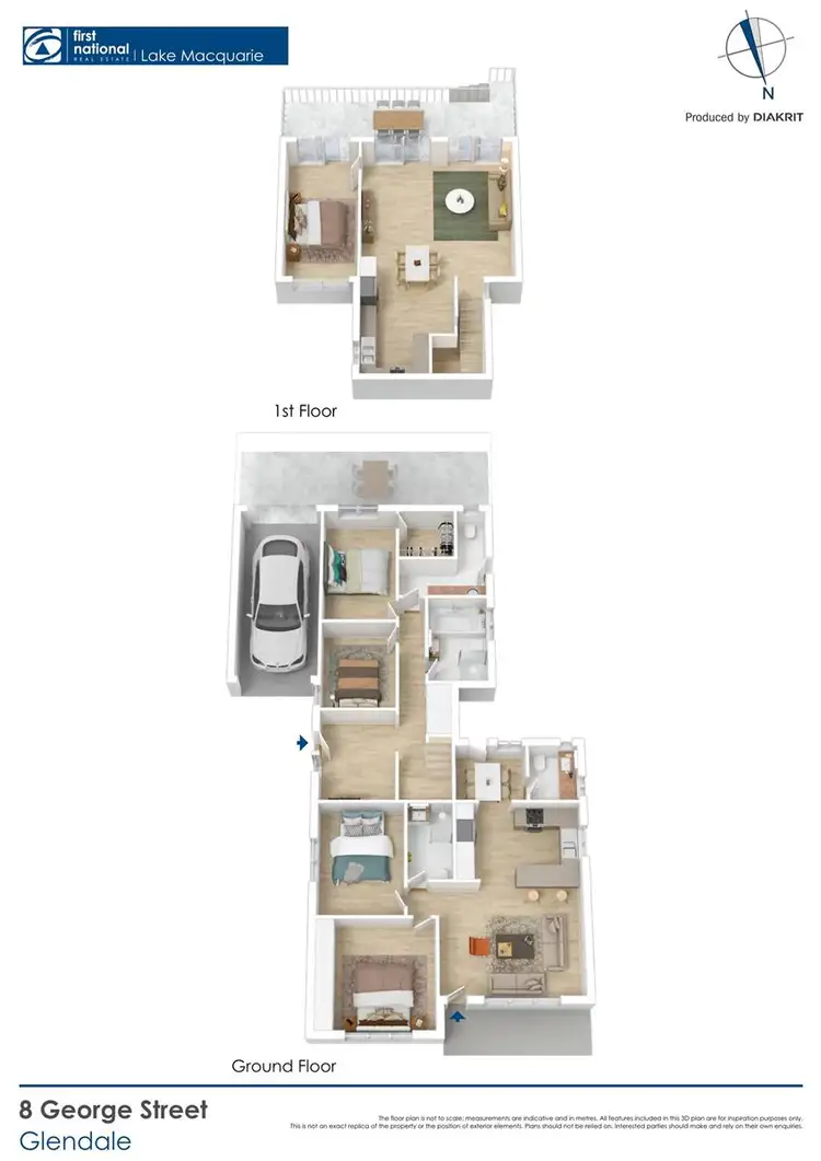Floorplan of Homely house listing, 8A & 8B George Street, Glendale NSW 2285