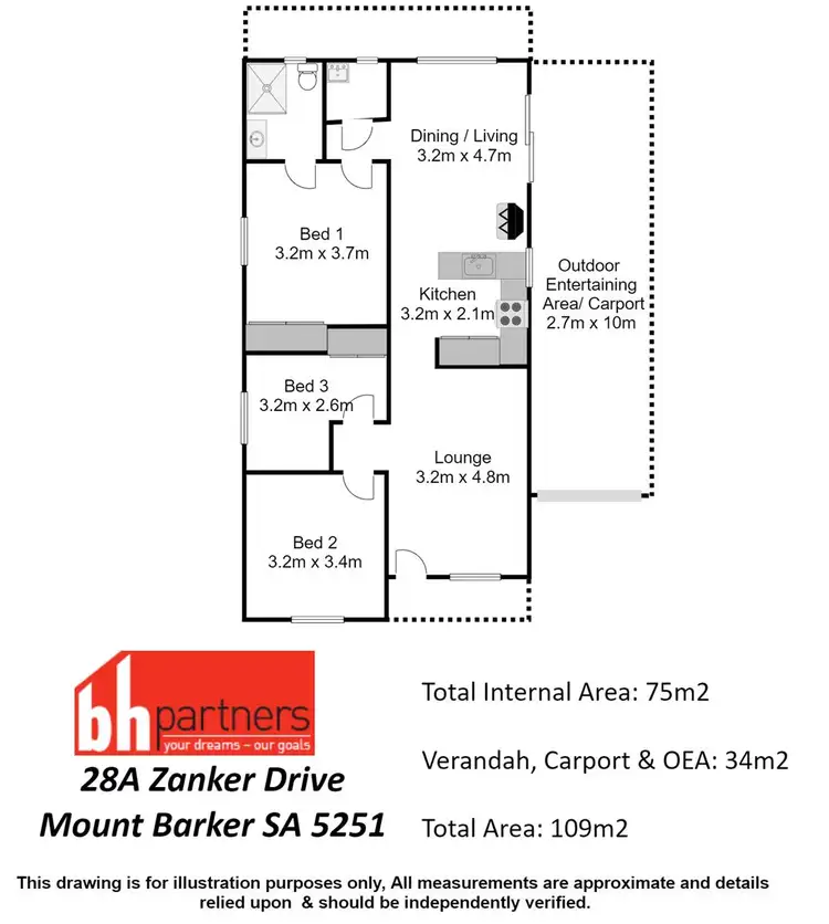 Floorplan of Homely house listing, 28A Zanker Drive, Mount Barker SA 5251