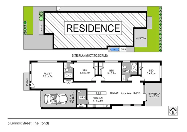 Floorplan of Homely house listing, 5 Lennox Street, The Ponds NSW 2769