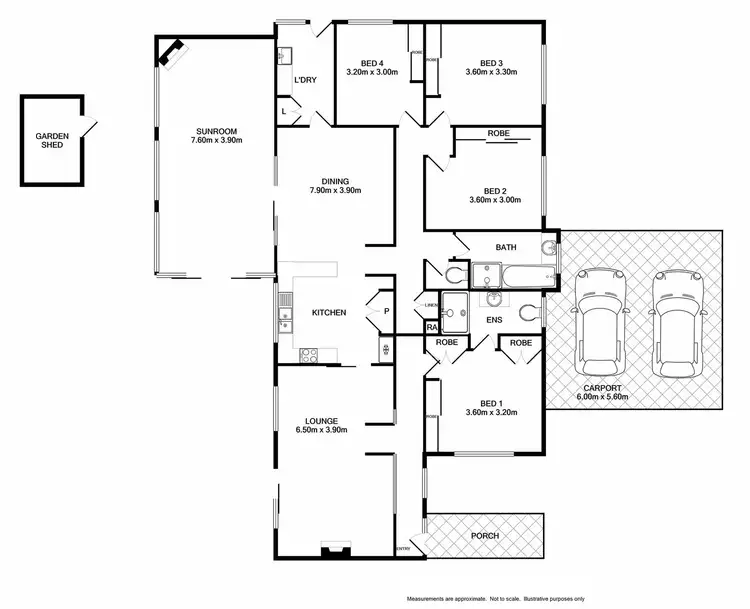 Floorplan of Homely house listing, 56 Menzies Street, West Wodonga VIC 3690