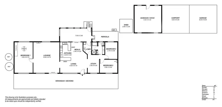 Floorplan of Homely rural property listing, 34 Ridley Road, Mannum SA 5238