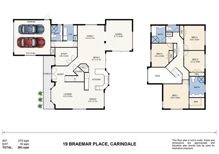 Floorplan of Homely house listing, 19 Braemar Place, Carindale QLD 4152