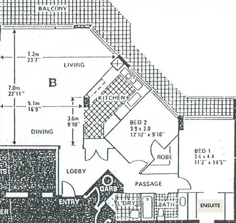 Floorplan of Homely apartment listing, 'SPINNAKER' 3554 Main Beach Parade, Main Beach QLD 4217