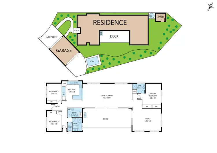 Floorplan of Homely house listing, 32/32 Parkway Drive, Tuncurry NSW 2428