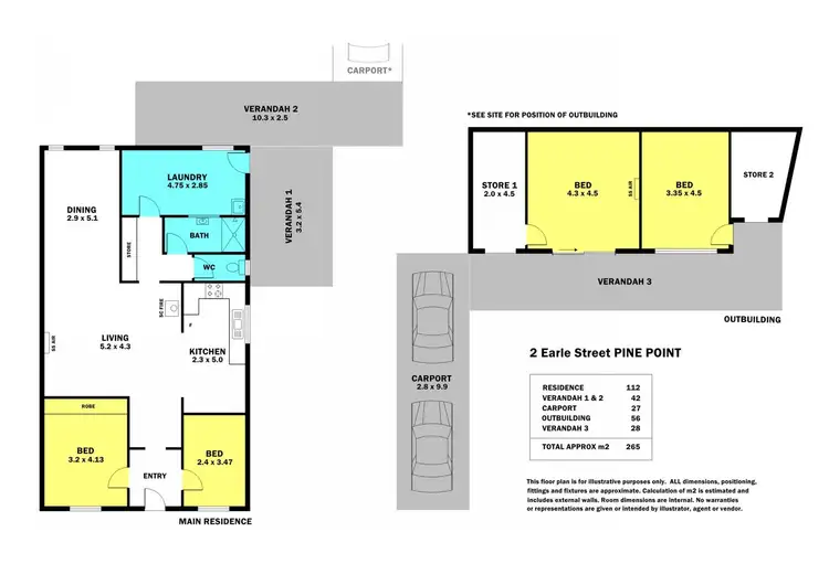 Floorplan of Homely house listing, 2 Earle Street, Pine Point SA 5571