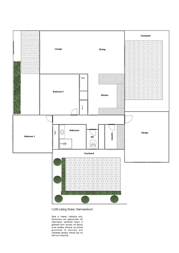 Floorplan of Homely house listing, 1/205 Liebig Street, Warrnambool VIC 3280