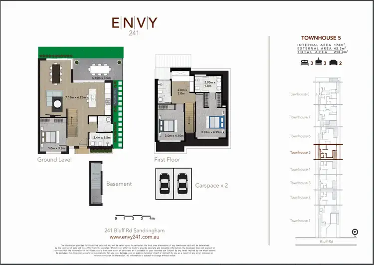Floorplan of Homely townhouse listing, 5/241 Bluff Road, Sandringham VIC 3191