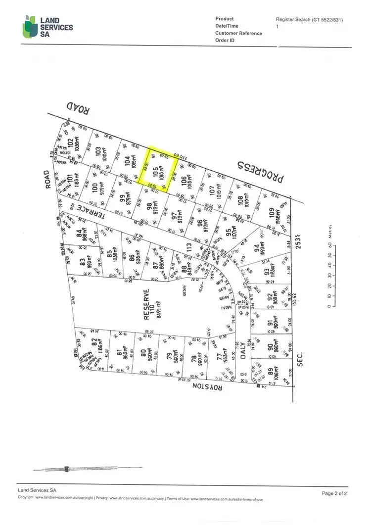 Floorplan of Homely land listing, LOT 105/13 Progress Road, Hardwicke Bay SA 5575