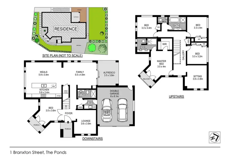 Floorplan of Homely house listing, 1 Branxton Street, The Ponds NSW 2769
