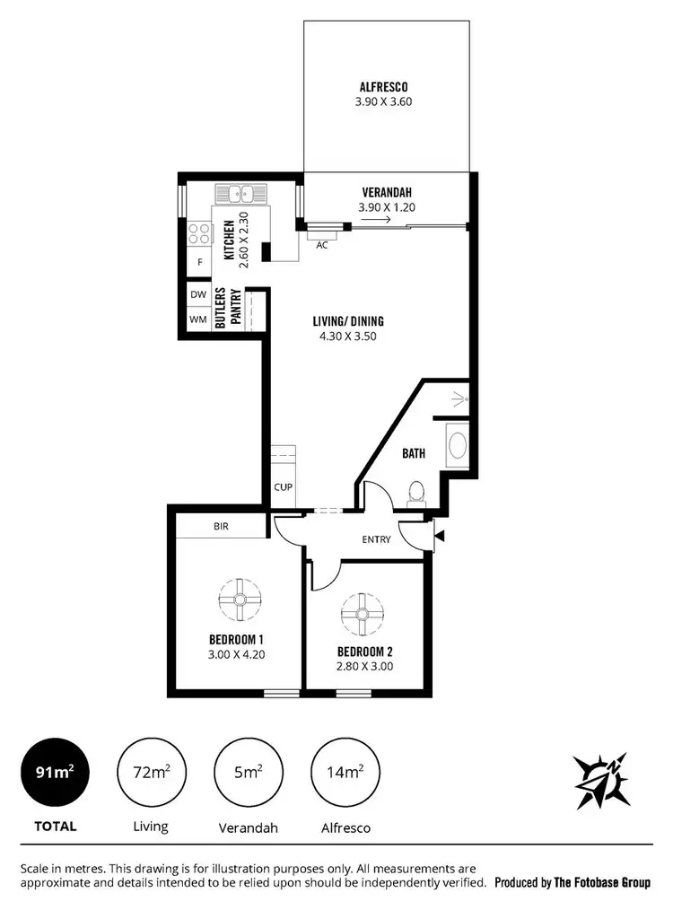 Floorplan of Homely unit listing, 5/1 Amarina Court, Semaphore Park SA 5019