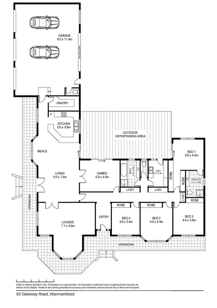 Floorplan of Homely house listing, 62 Gateway Road, Warrnambool VIC 3280
