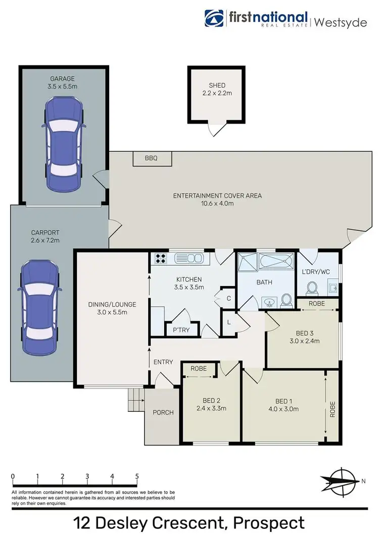 Floorplan of Homely house listing, 12 Desley Crescent, Prospect NSW 2148