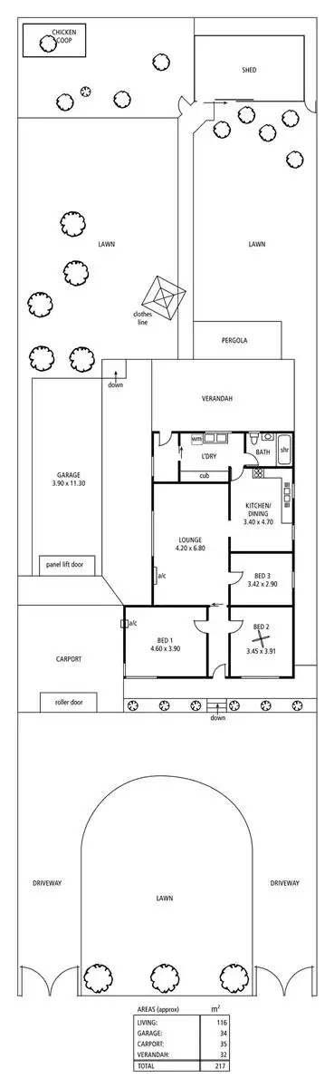 Floorplan of Homely house listing, 34 The Parade, Blair Athol SA 5084