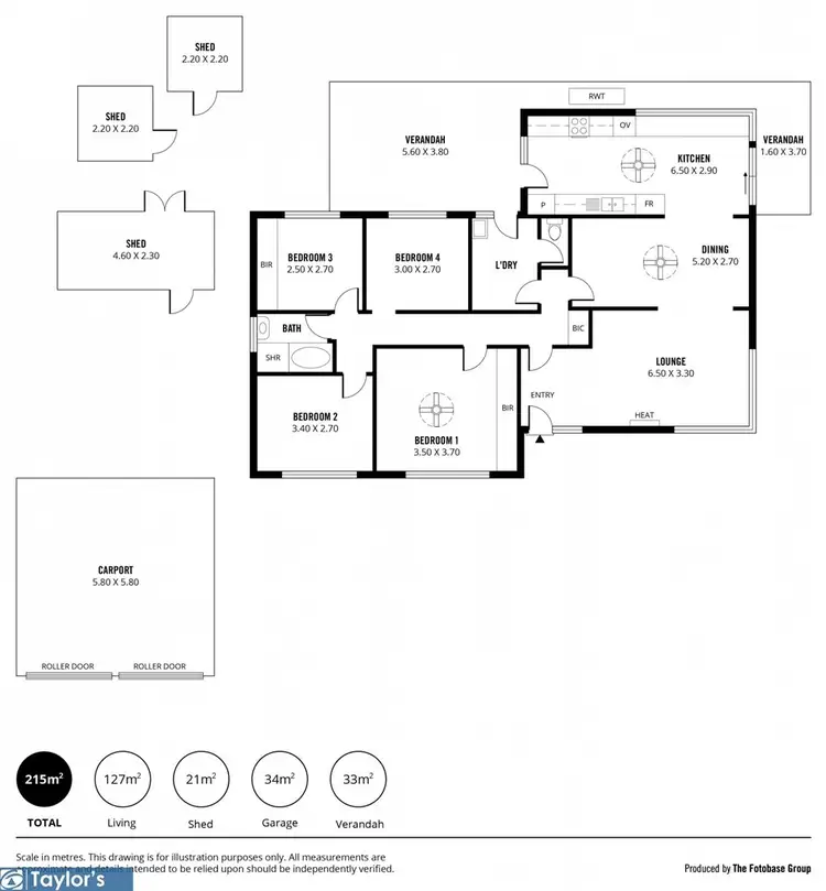 Floorplan of Homely house listing, 1 Charmaine Avenue, Para Vista SA 5093