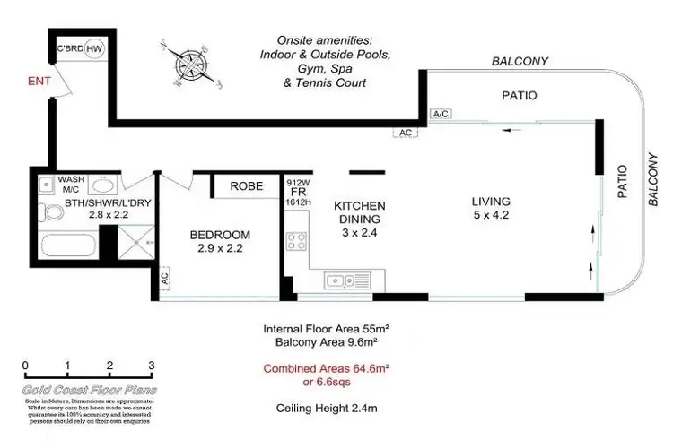 Floorplan of Homely apartment listing, 210/18 Hanlan Street, Surfers Paradise QLD 4217