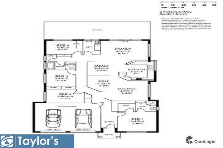 Floorplan of Homely house listing, 5 Pistachio Way, Golden Grove SA 5125