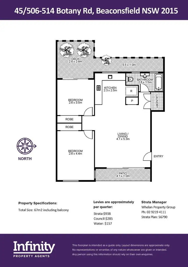 Floorplan of Homely apartment listing, 45/506-514 Botany Road, Alexandria NSW 2015