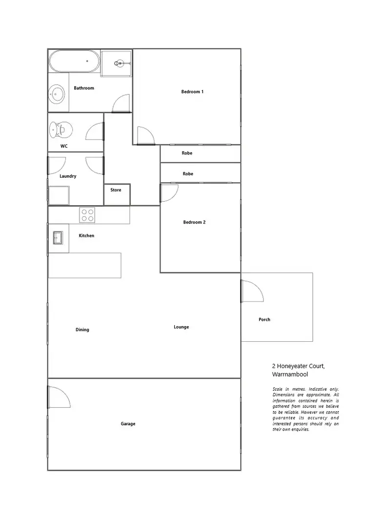 Floorplan of Homely house listing, 2 Honeyeater Court, Warrnambool VIC 3280
