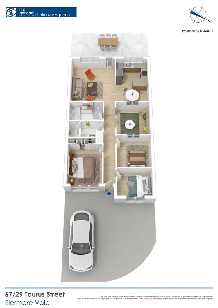 Floorplan of Homely villa listing, 67/29 Taurus Street, Elermore Vale NSW 2287