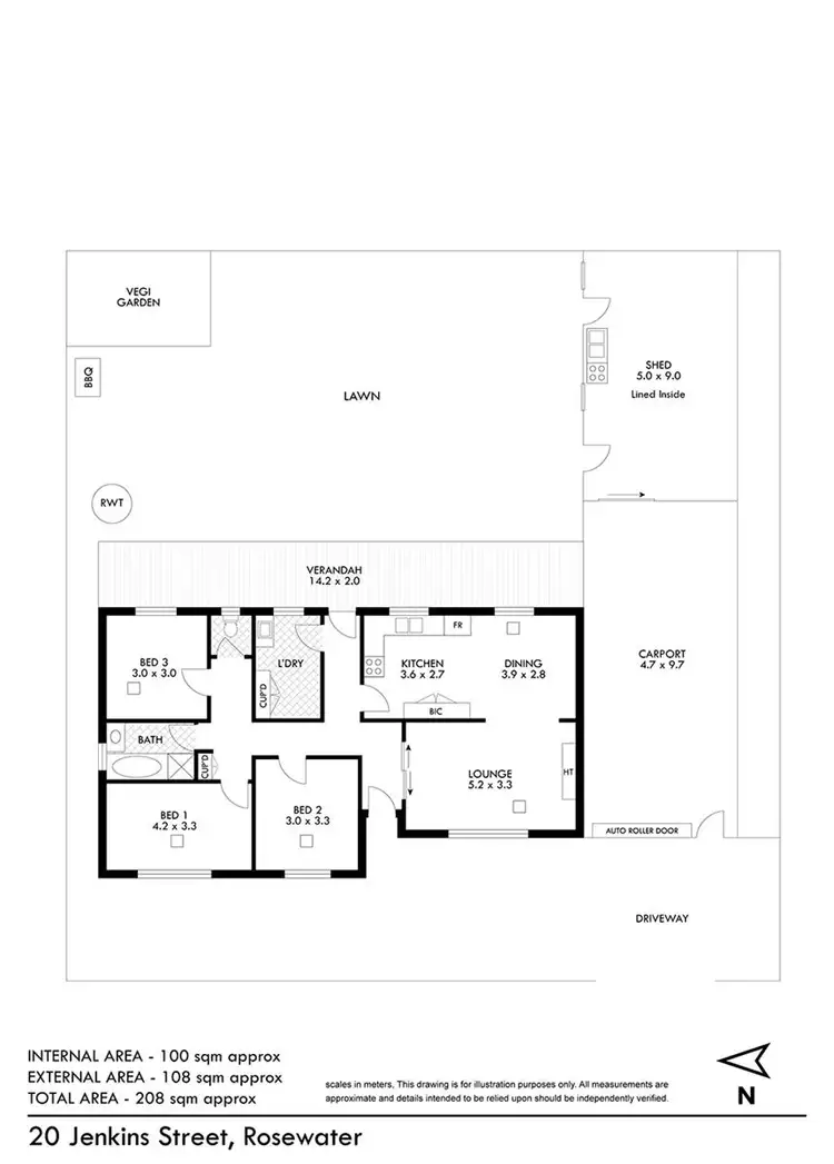 Floorplan of Homely house listing, 20 Jenkins Street, Rosewater SA 5013