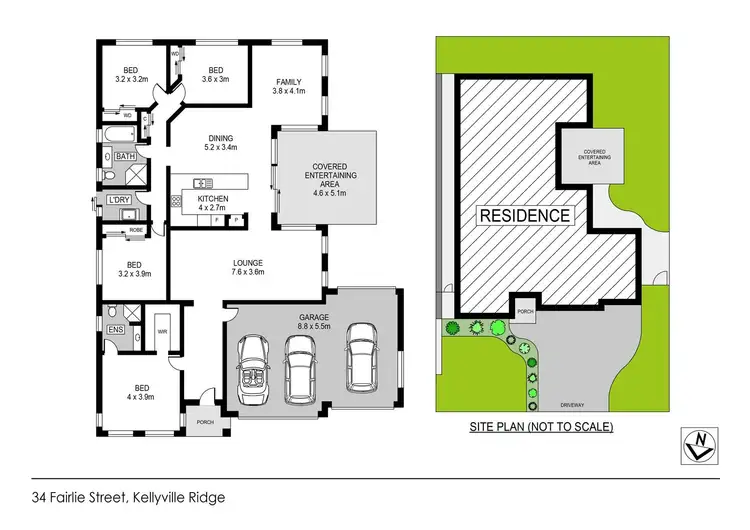 Floorplan of Homely house listing, 34 Fairlie Street, Kellyville Ridge NSW 2155