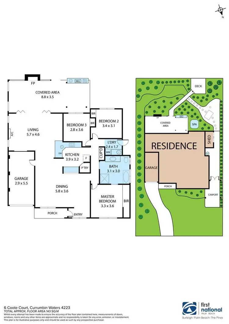 Floorplan of Homely house listing, 6 Coote Court, Currumbin Waters QLD 4223
