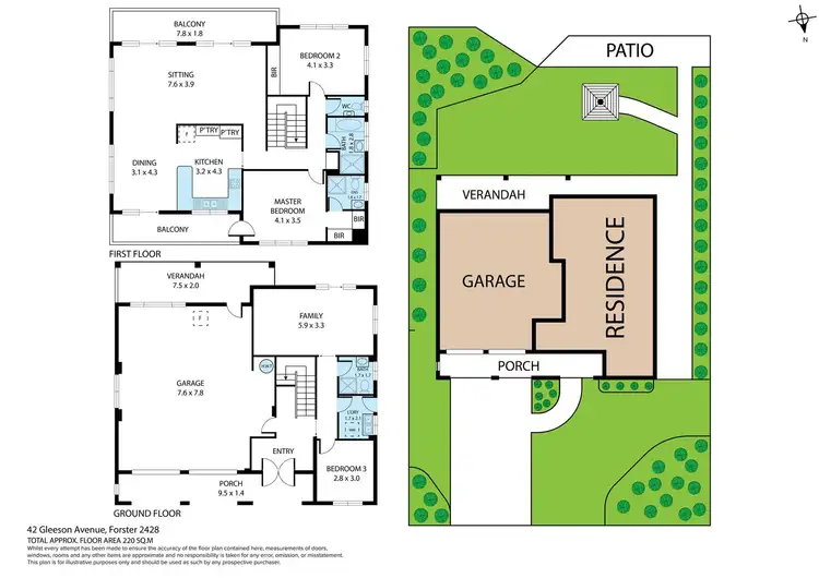 Floorplan of Homely house listing, 42 Gleeson Avenue, Forster NSW 2428