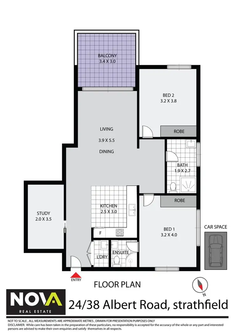 Floorplan of Homely apartment listing, 24/38-40 Albert Road, Strathfield NSW 2135