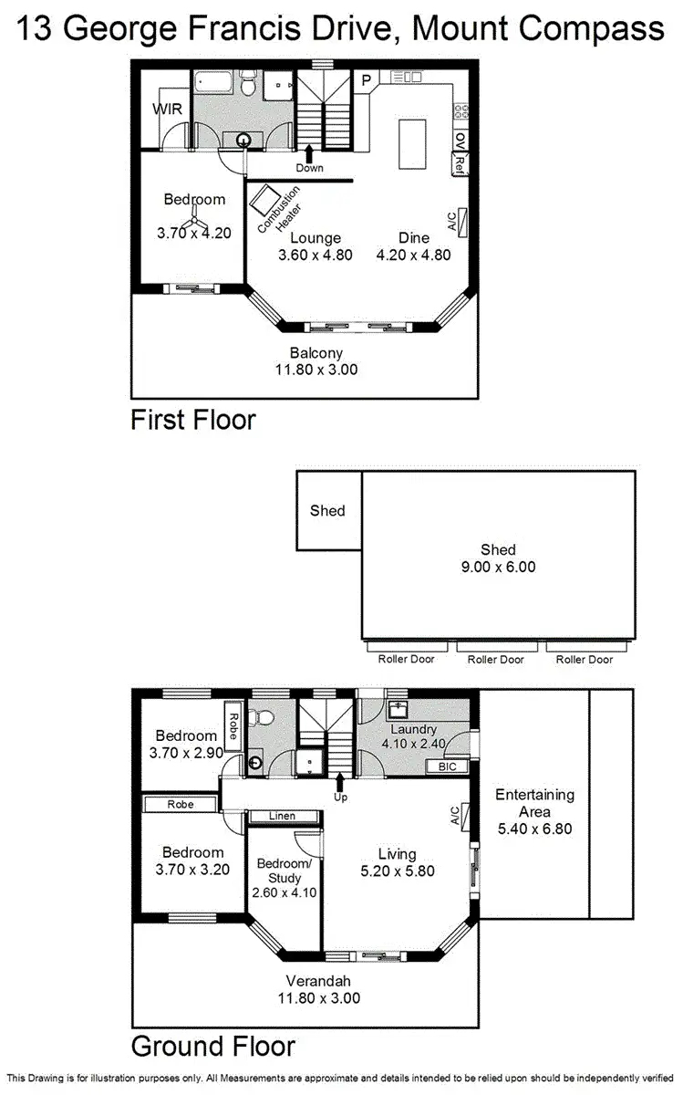 Floorplan of Homely house listing, 13 George Francis Drive, Mount Compass SA 5210