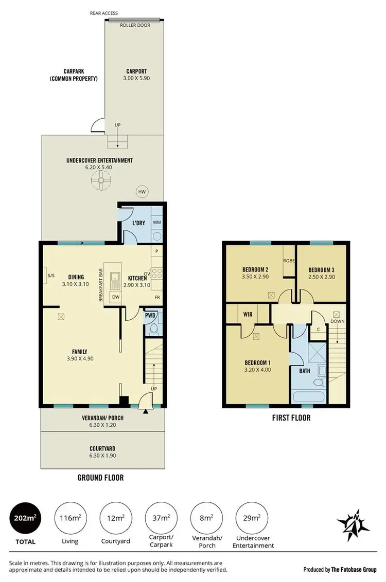 Floorplan of Homely townhouse listing, 7/5-6 Gleeson Court, Wynn Vale SA 5127