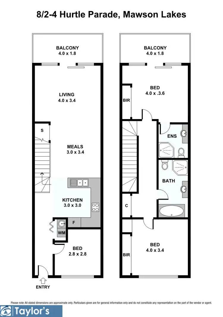 Floorplan of Homely apartment listing, 8/2-4 Hurtle Parade, Mawson Lakes SA 5095