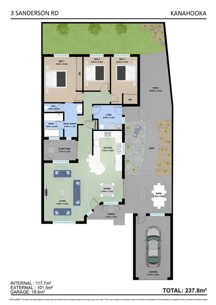 Floorplan of Homely house listing, 3 Sanderson Road, Kanahooka NSW 2530