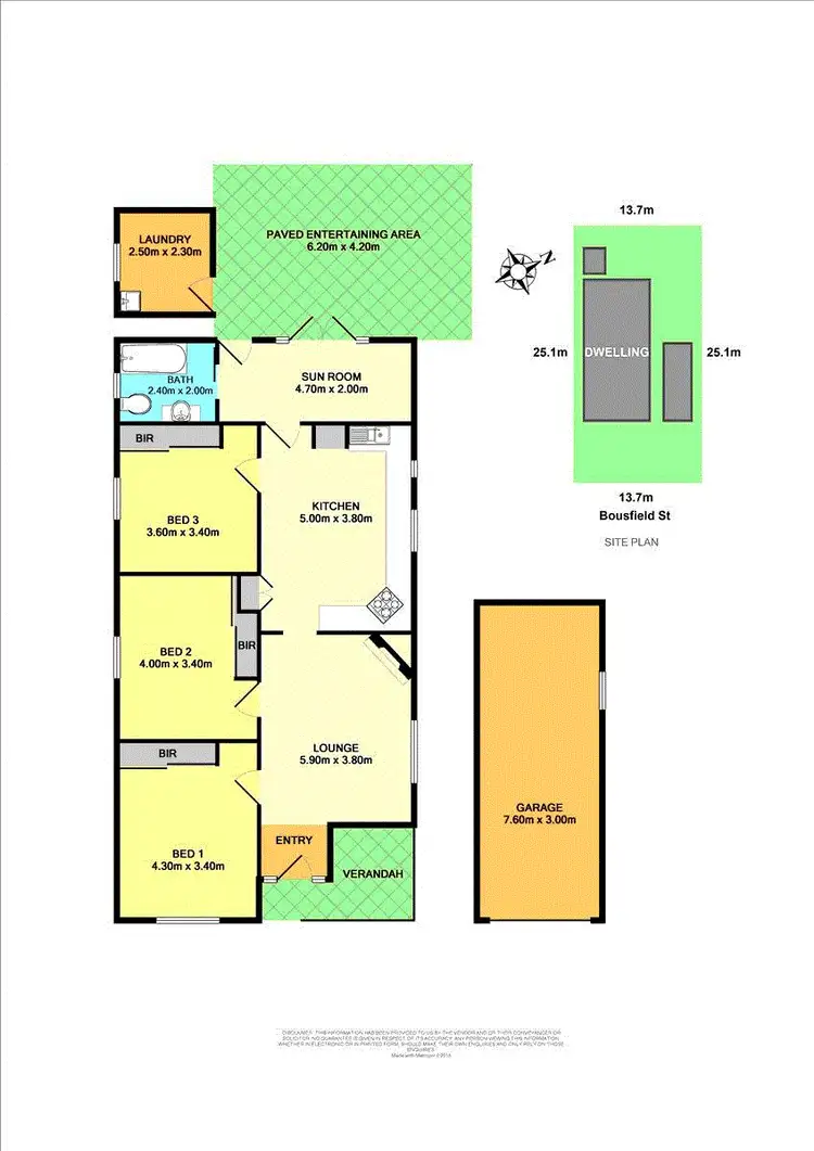 Floorplan of Homely house listing, 22 Bousfield Street, Wallsend NSW 2287