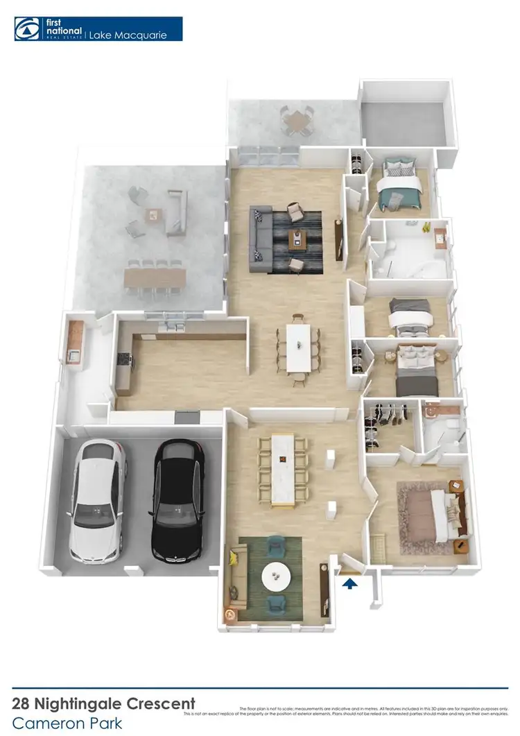 Floorplan of Homely house listing, 28 Nightingale Crescent, Cameron Park NSW 2285