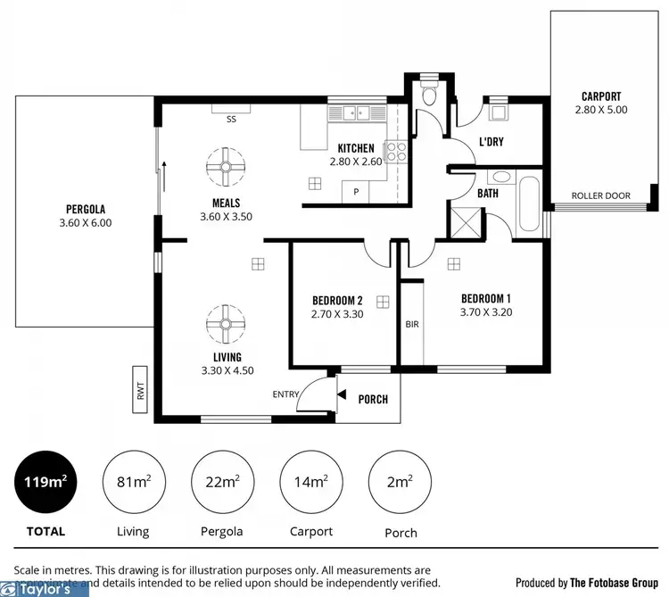 Floorplan of Homely unit listing, 6/8-10 Jean Street, Pooraka SA 5095