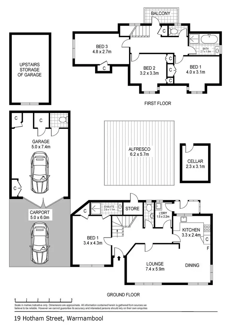 Floorplan of Homely house listing, 19 Hotham Street, Warrnambool VIC 3280