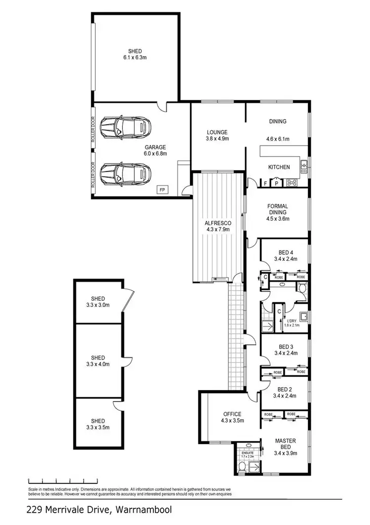 Floorplan of Homely house listing, 229 Merrivale Drive, Warrnambool VIC 3280