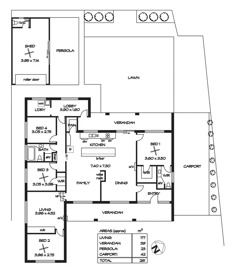Floorplan of Homely house listing, 43 Malpas Street, Old Noarlunga SA 5168