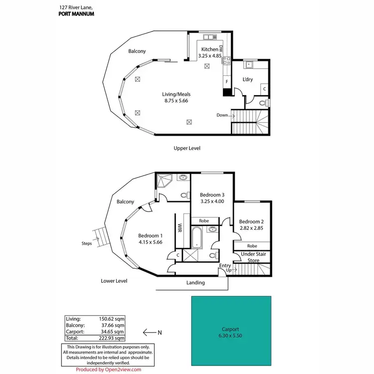 Floorplan of Homely house listing, 127 River Lane, Mannum SA 5238