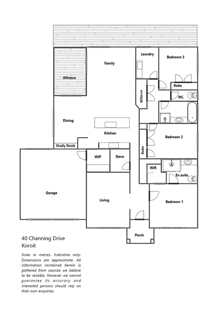 Floorplan of Homely house listing, 40 Channing Drive, Koroit VIC 3282