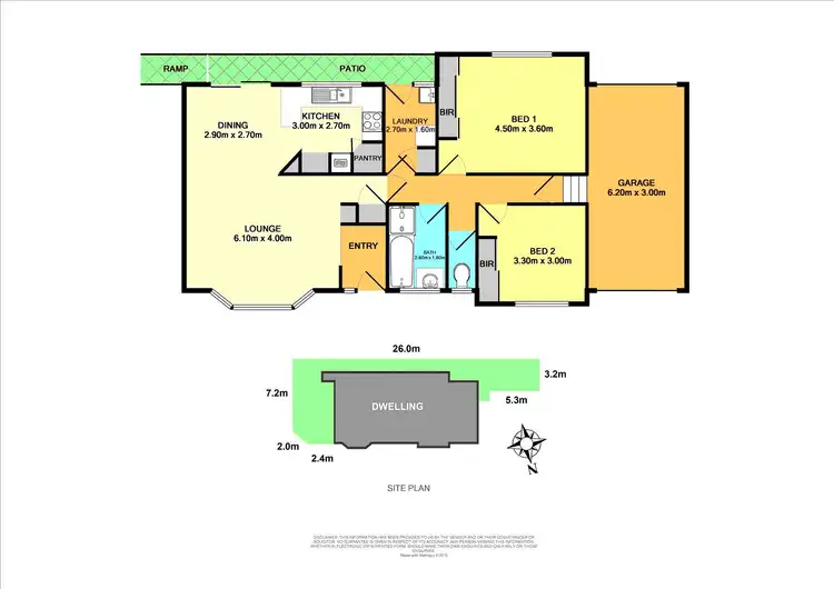 Floorplan of Homely unit listing, 2/2A Frederick Street, Glendale NSW 2285