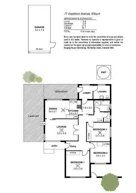 Floorplan of Homely house listing, 71 Hopetoun Avenue, Kilburn SA 5084
