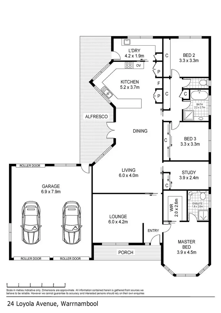 Floorplan of Homely house listing, 24 Loyola Avenue, Warrnambool VIC 3280