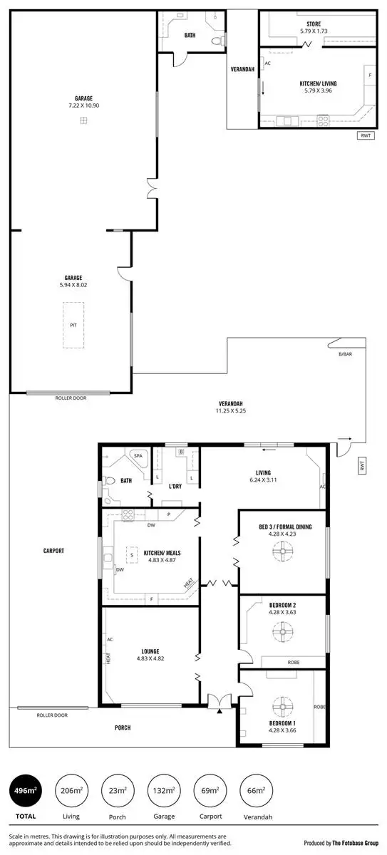 Floorplan of Homely house listing, 5 Glenroy Street, Athol Park SA 5012