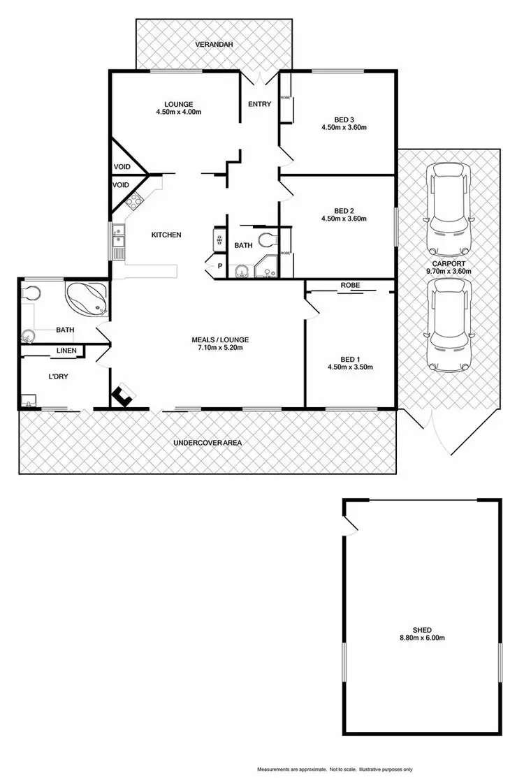 Floorplan of Homely house listing, 12 Kiewa East Road, Kiewa VIC 3691