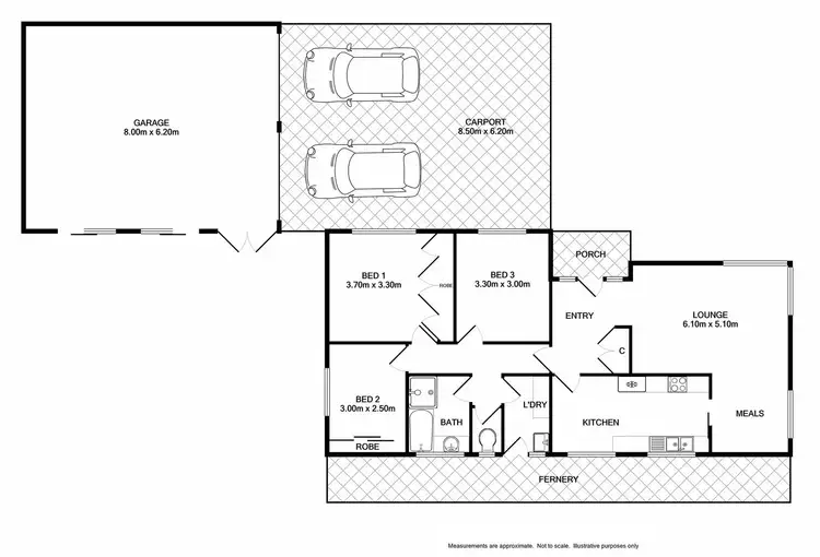 Floorplan of Homely house listing, 3 Nicole Crescent, Wodonga VIC 3690